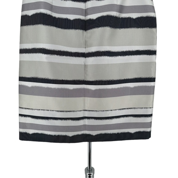 Boss Hugo Boss Vistripy Textured Stripe Neutral Pencil Skirt size US 8 - Picture 5 of 14